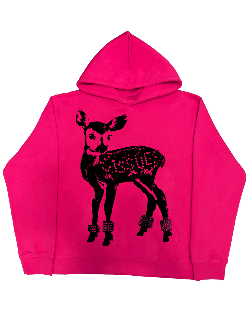 Neon Label Hoodie- Różowa