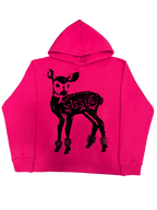 Neon Label Hoodie- Różowa