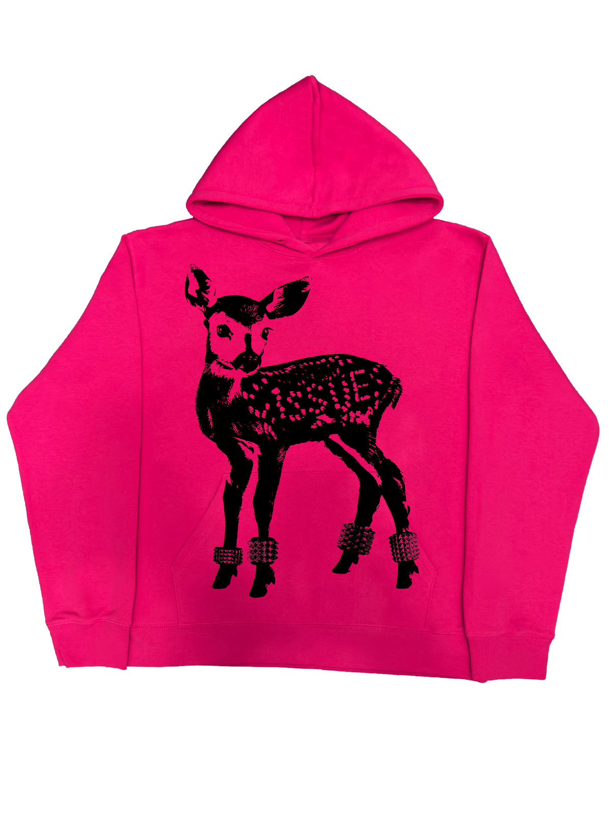 Neon Label Hoodie- Różowa