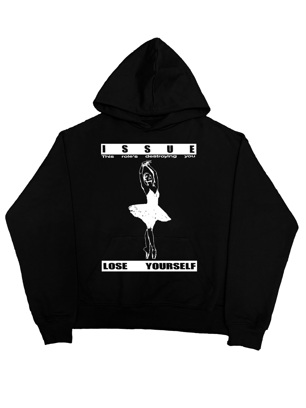 Red Label Hoodie- Czarna