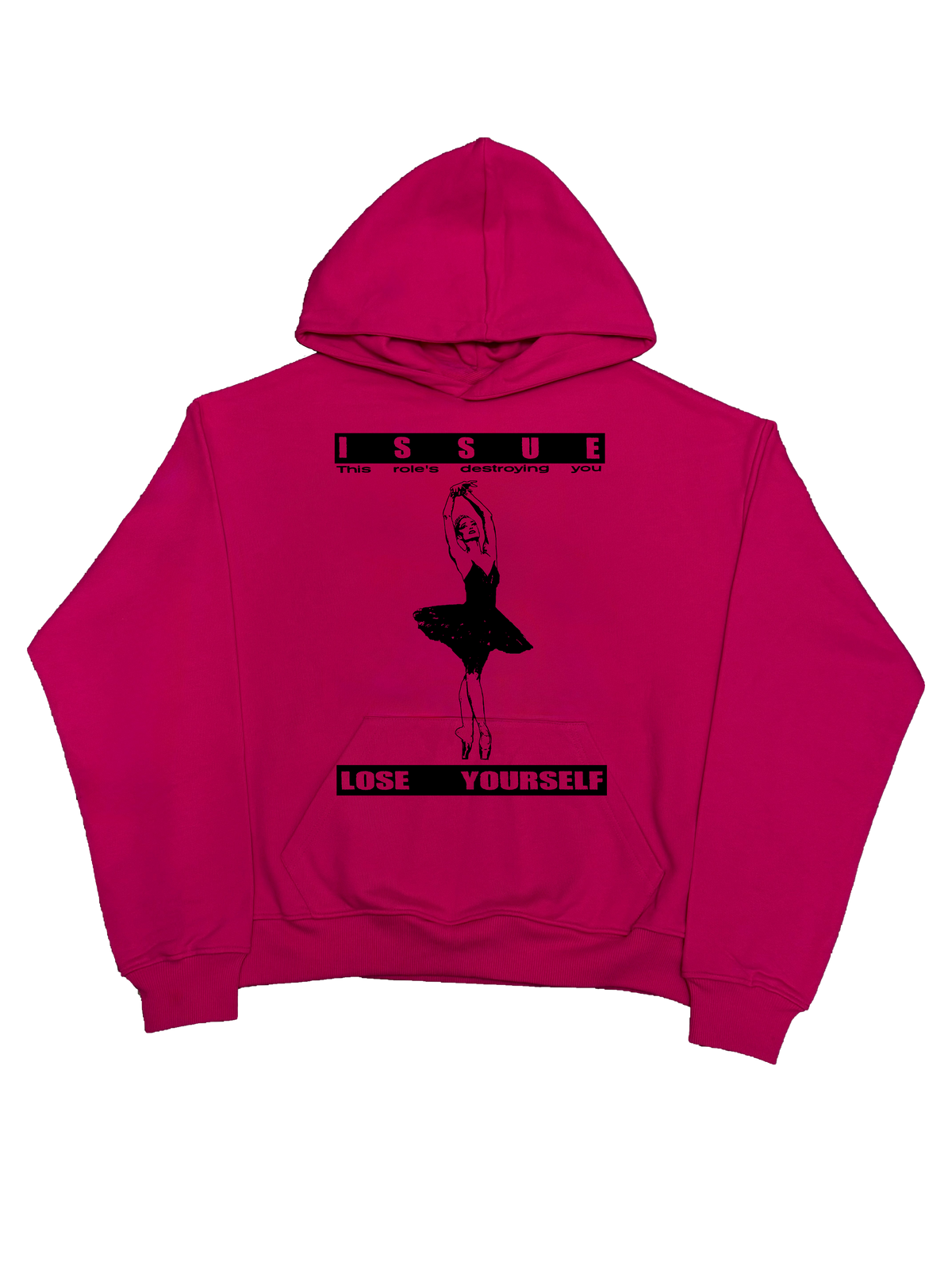Red Label Hoodie- Różowa
