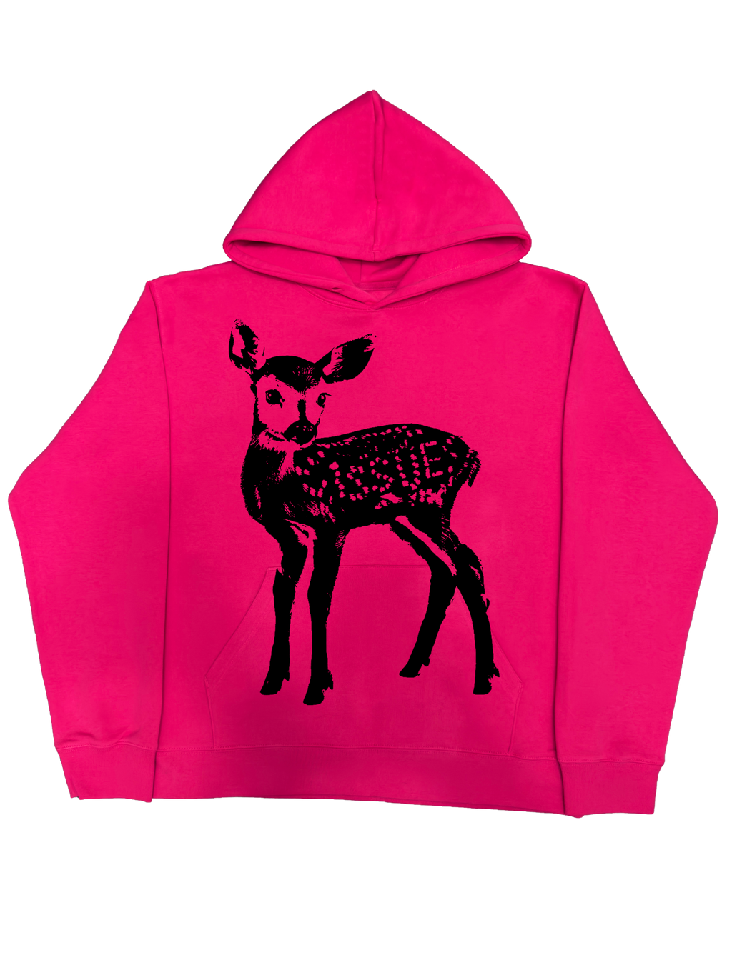 Neon Label Hoodie- Różowa