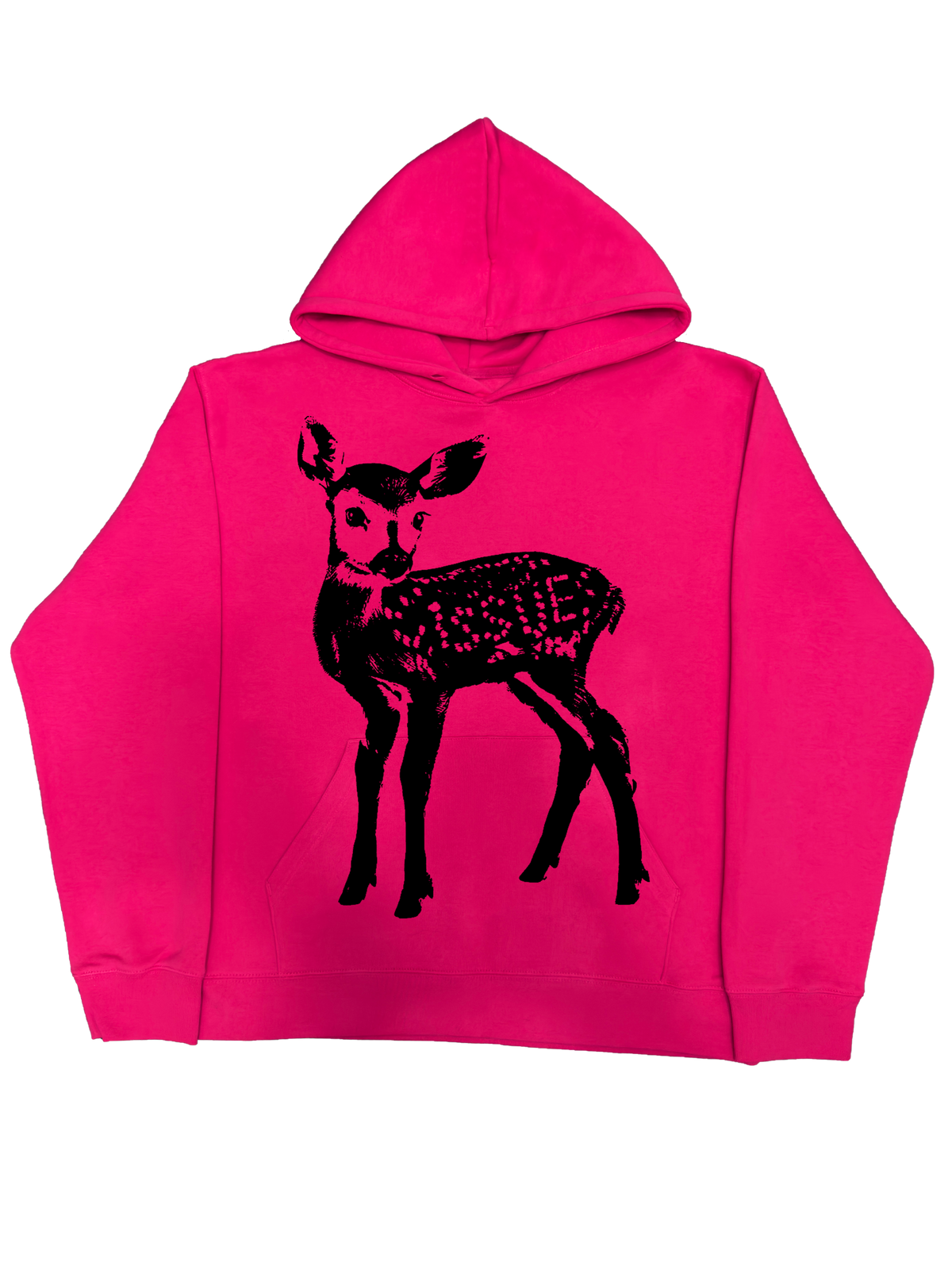 Neon Label Hoodie- Różowa