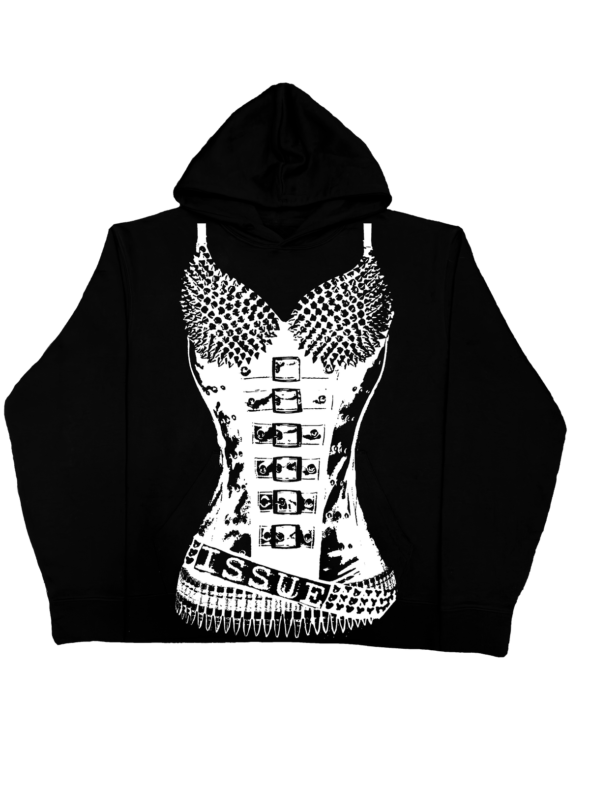 Neon Label Hoodie- Czarna