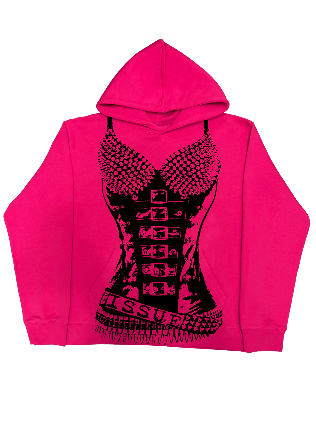 Neon Label Hoodie- Różowa