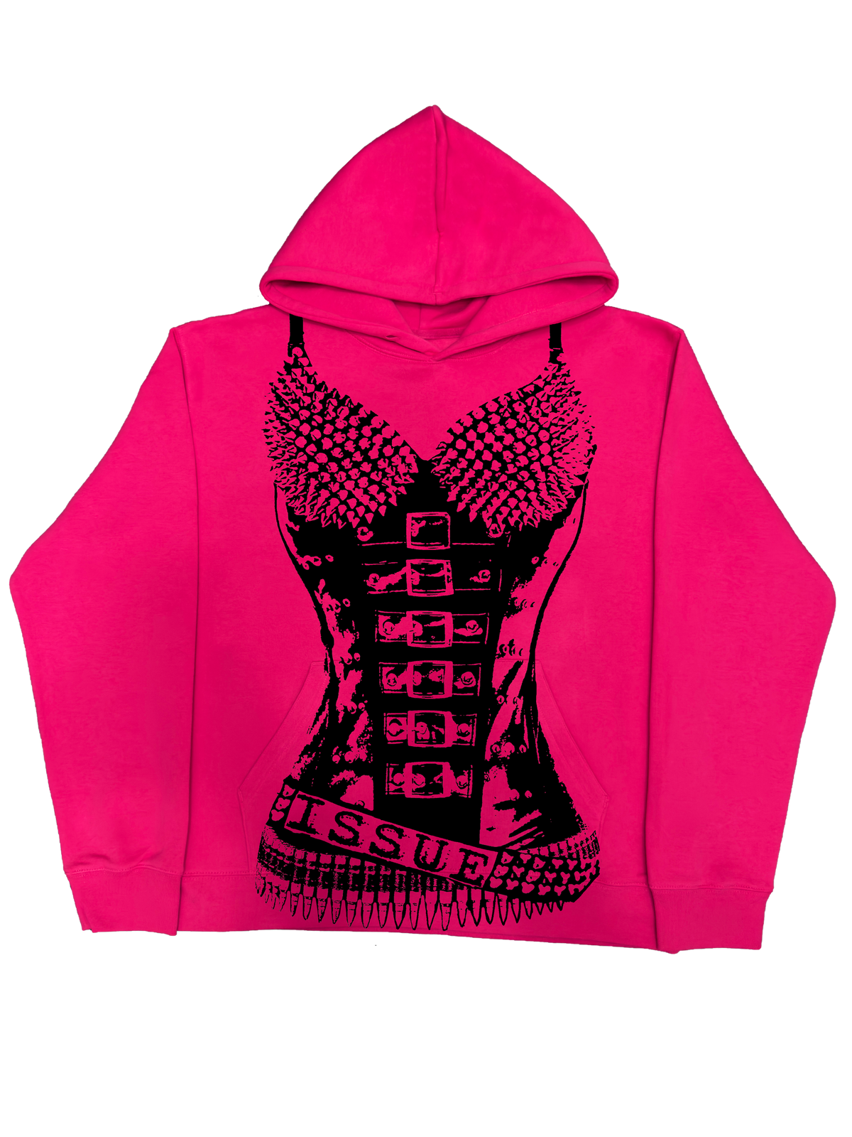 Neon Label Hoodie- Różowa
