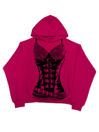 Red Label Hoodie- Różowa