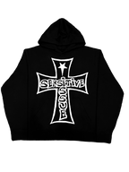 Neon Label Hoodie- Czarna