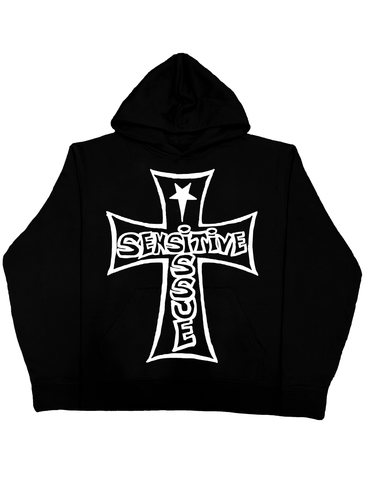 Neon Label Hoodie- Czarna