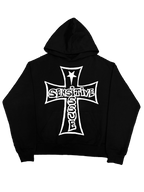 Red Label Hoodie- Czarna