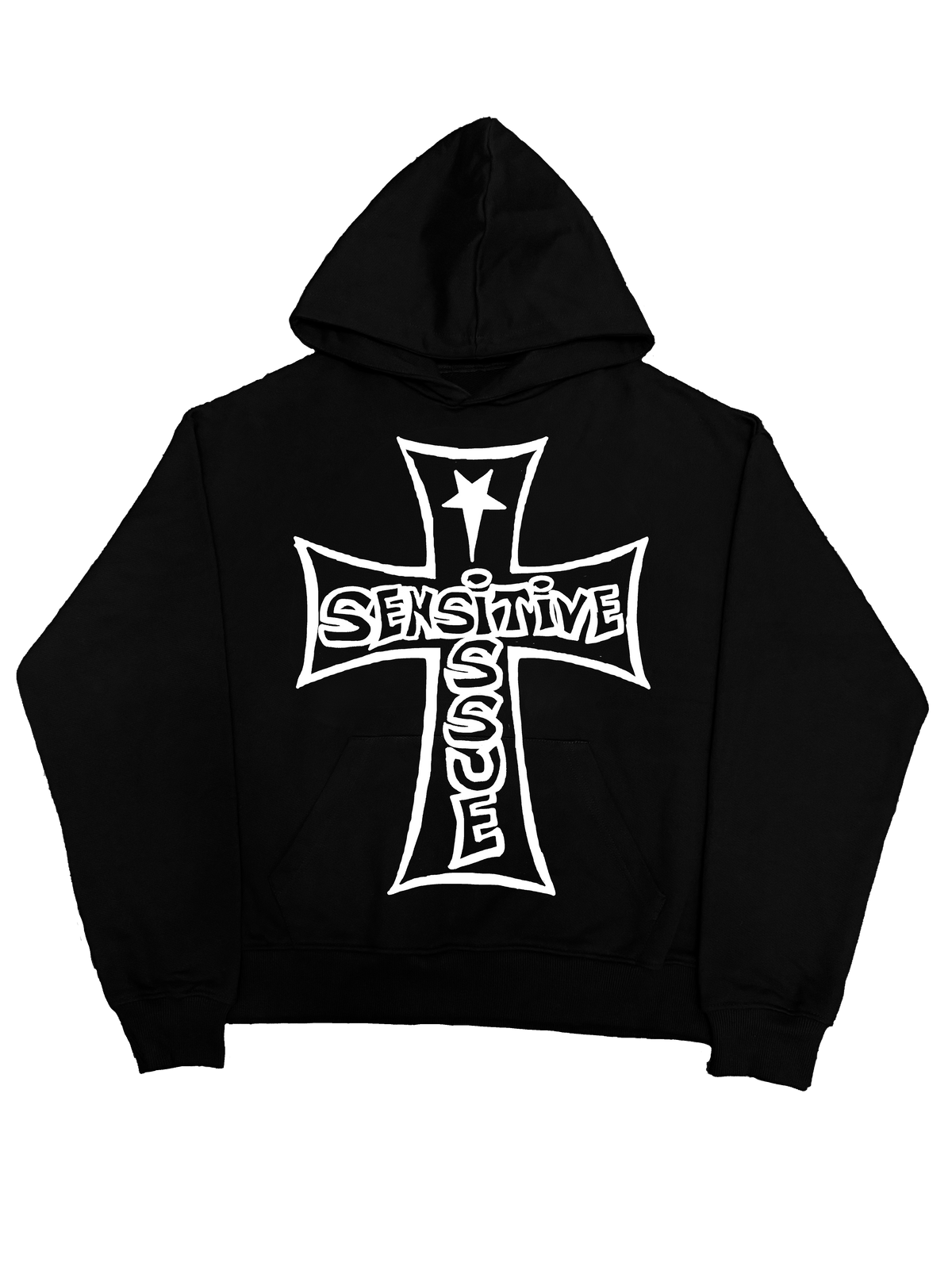Red Label Hoodie- Czarna