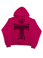 Red Label Hoodie- Różowa