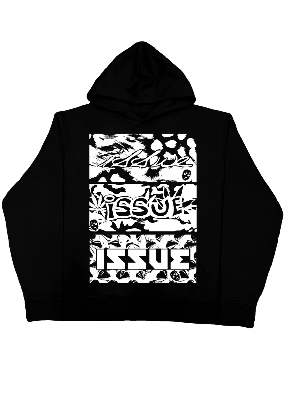 Neon Label Hoodie- Czarna