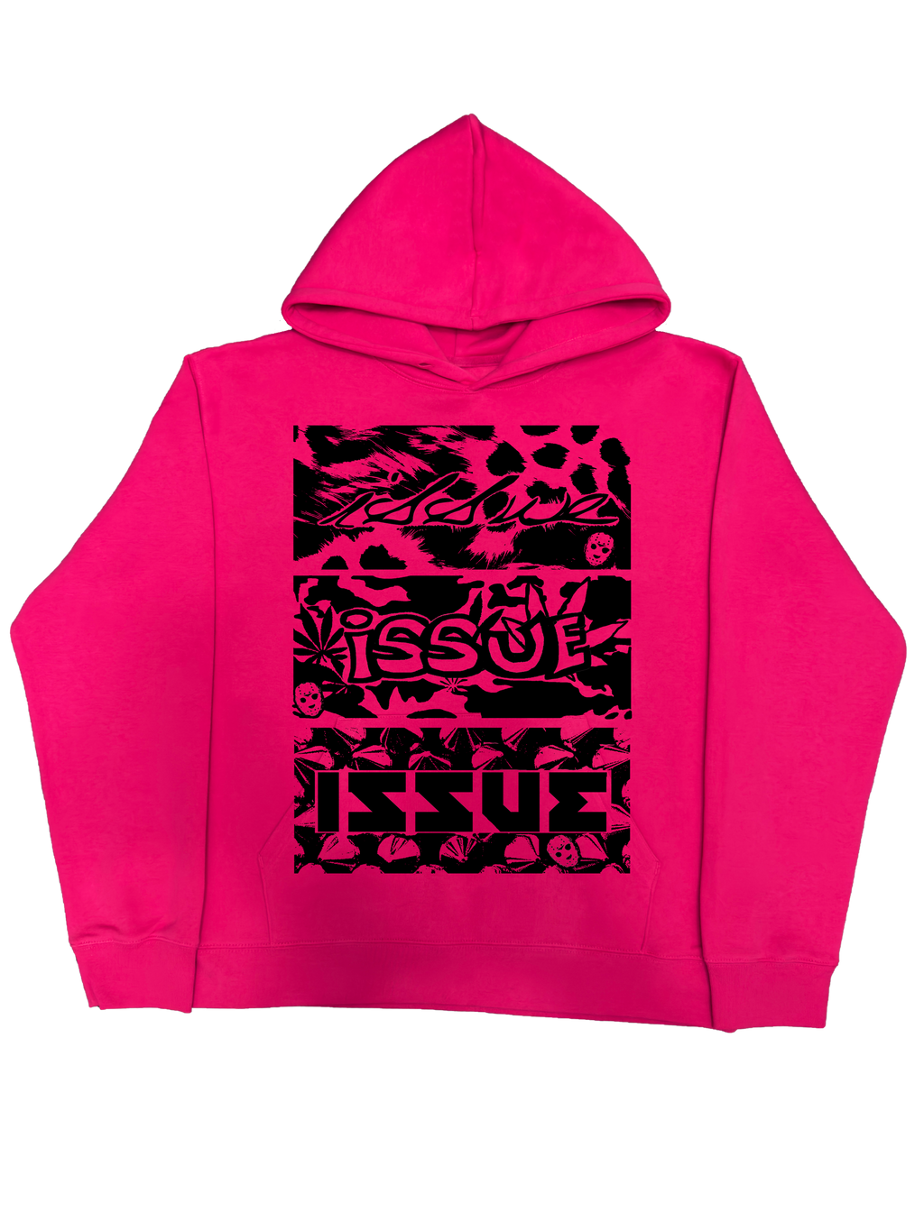 Neon Label Hoodie- Różowa