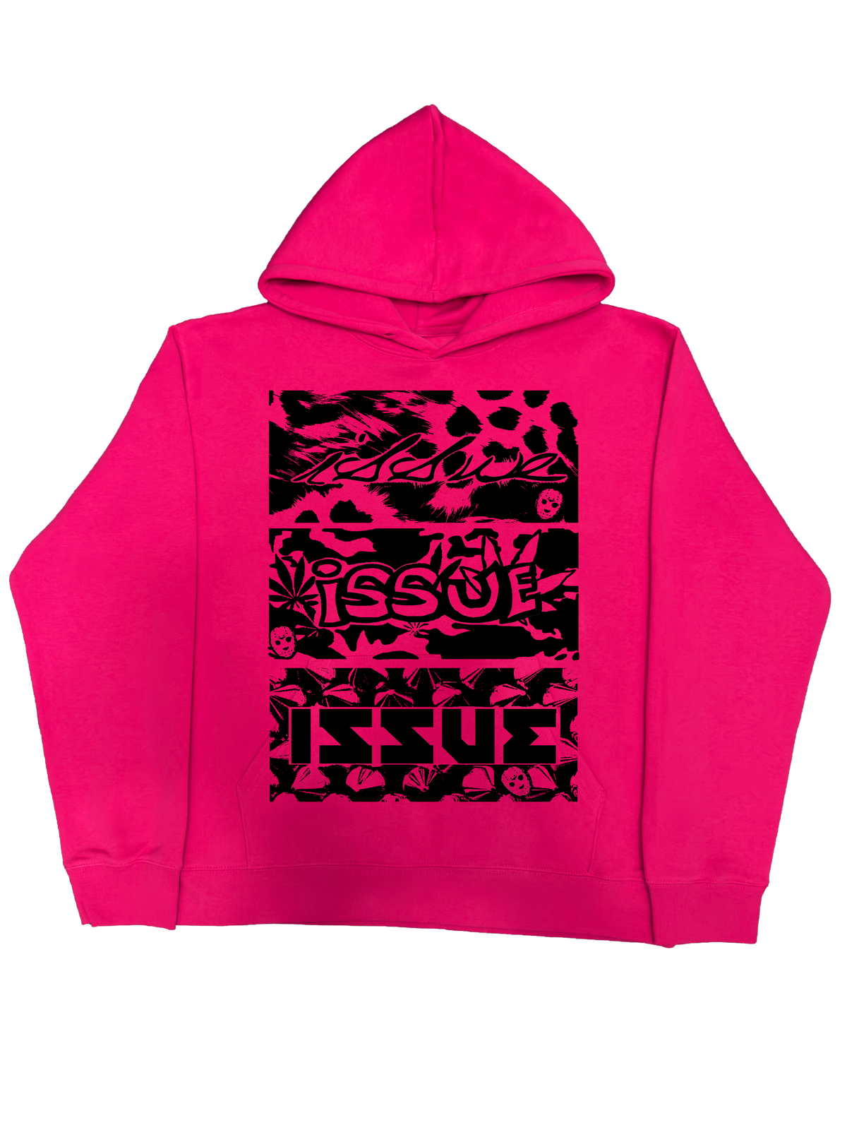 Neon Label Hoodie- Różowa