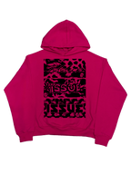 Red Label Hoodie- Różowa