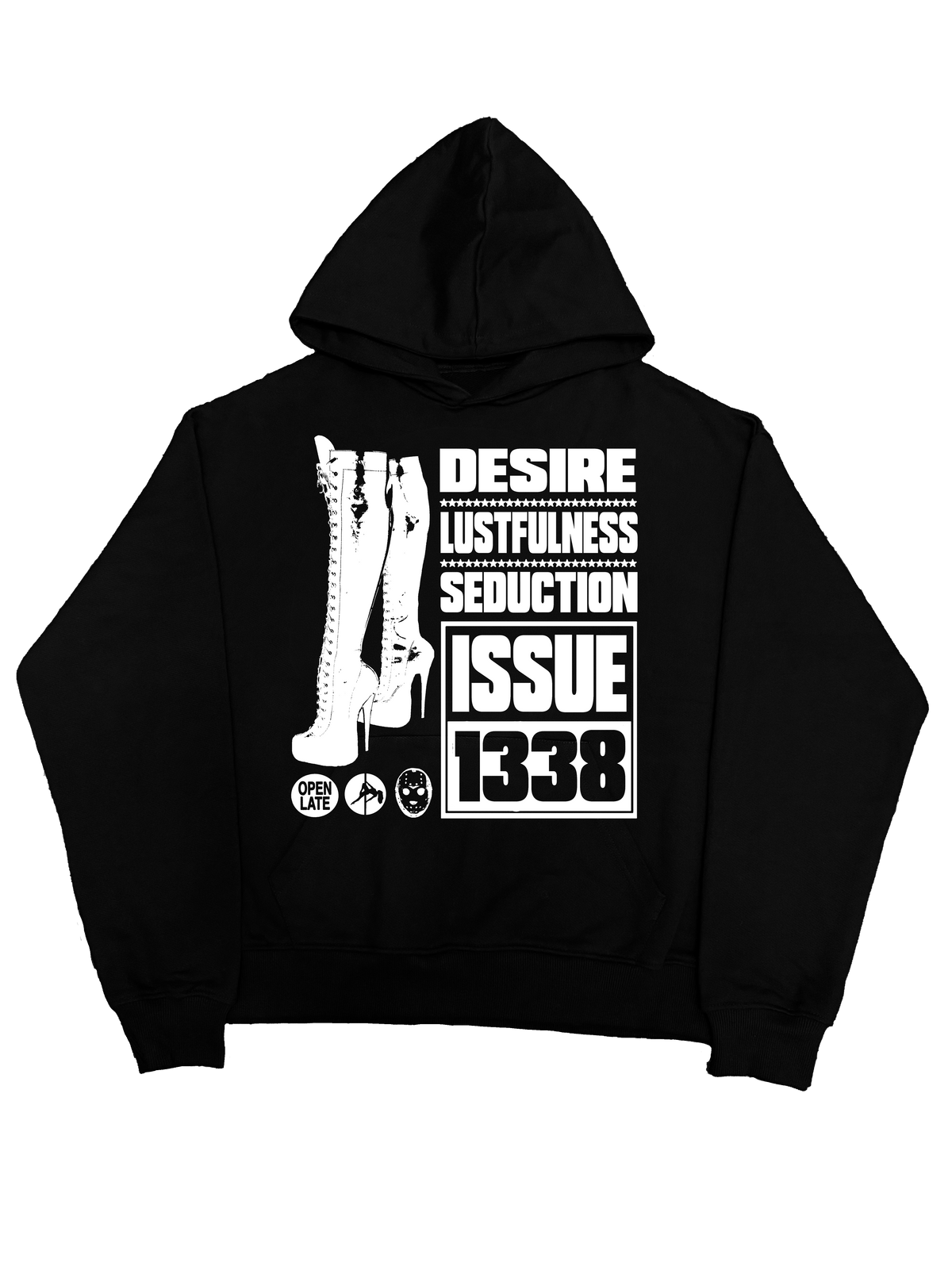 Red Label Hoodie- Czarna
