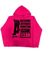 Neon Label Hoodie- Różowa