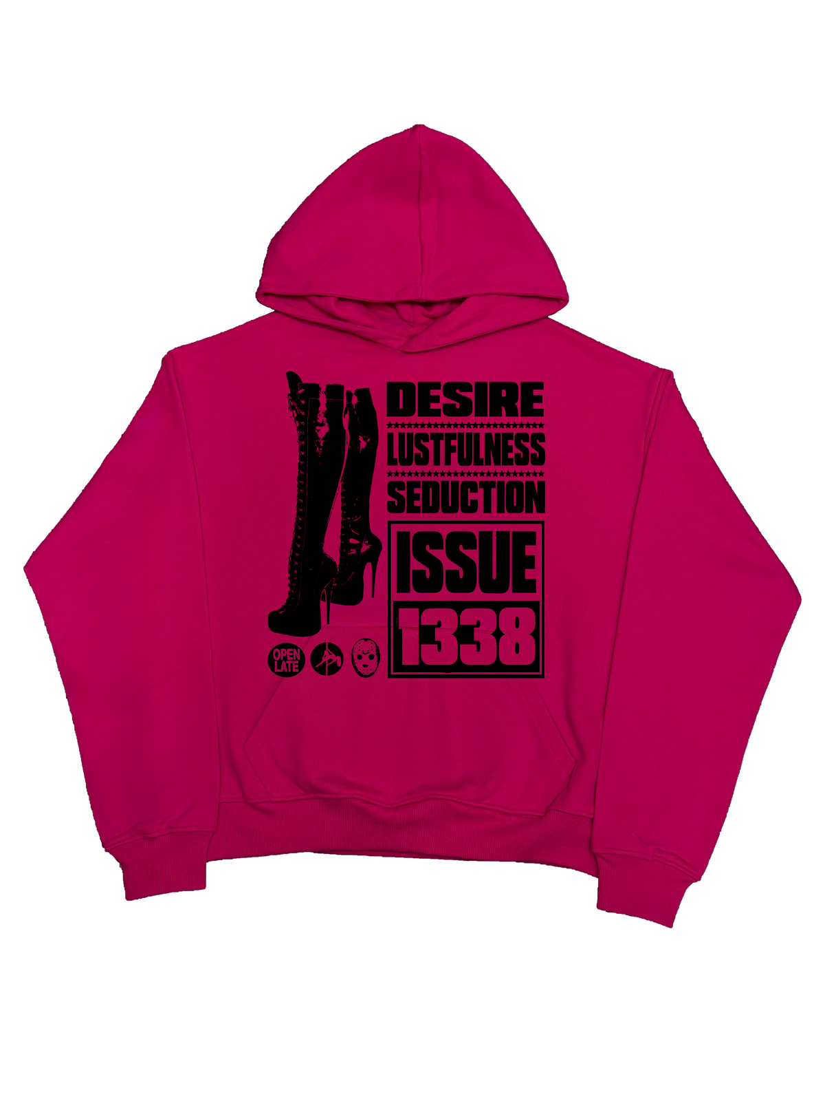 Red Label Hoodie- Różowa