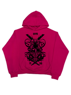 Red Label Hoodie- Różowa