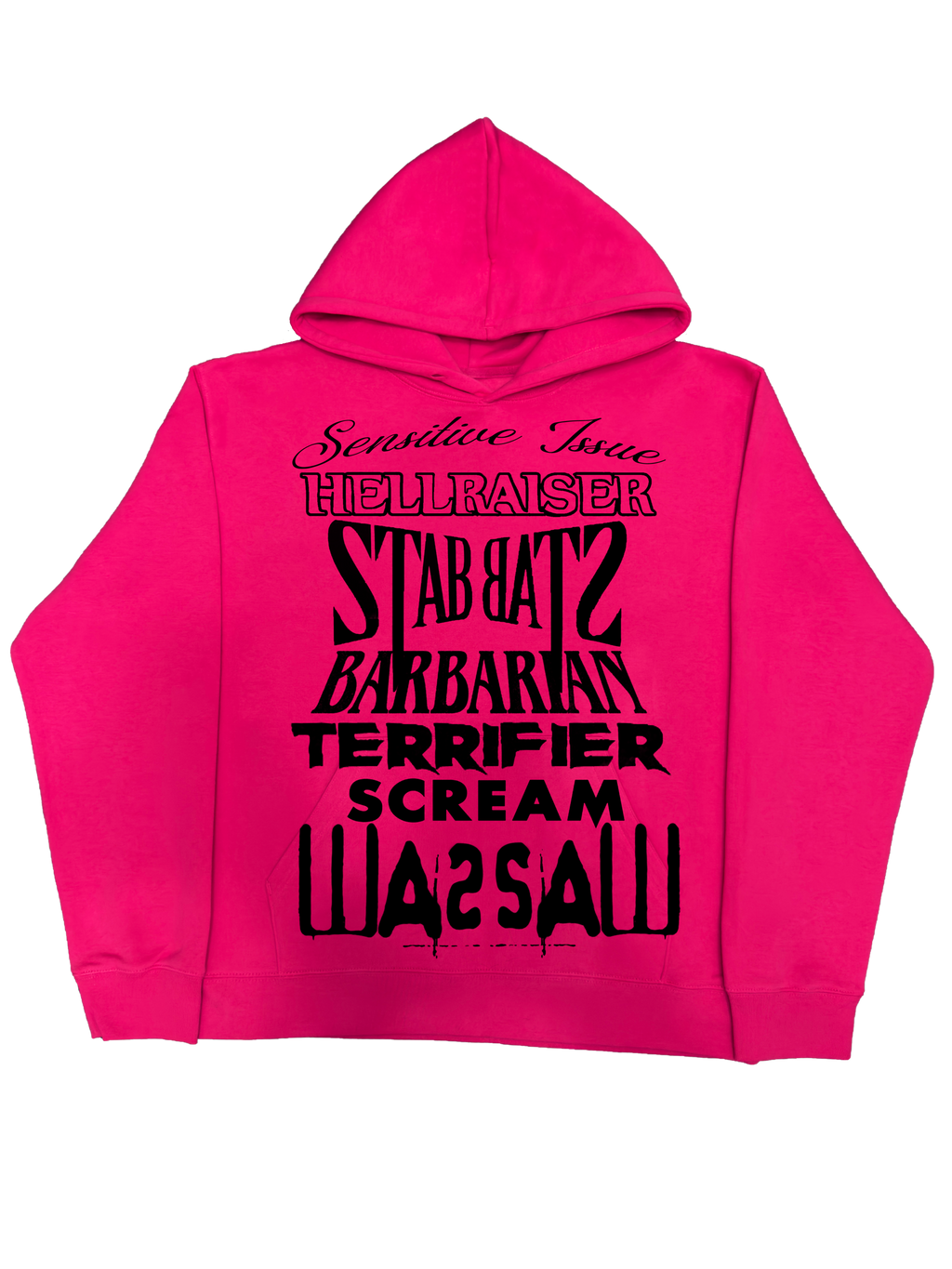 Neon Label Hoodie- Różowa