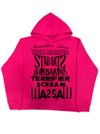 Neon Label Hoodie- Różowa