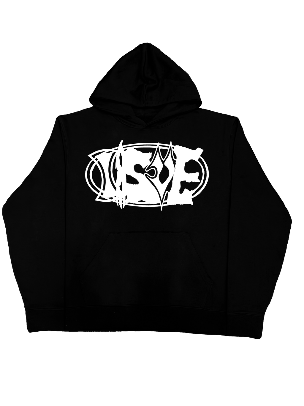 Neon Label Hoodie- Czarna