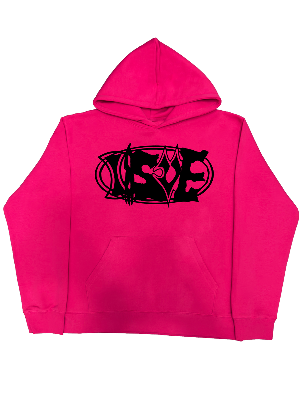 Neon Label Hoodie- Różowa