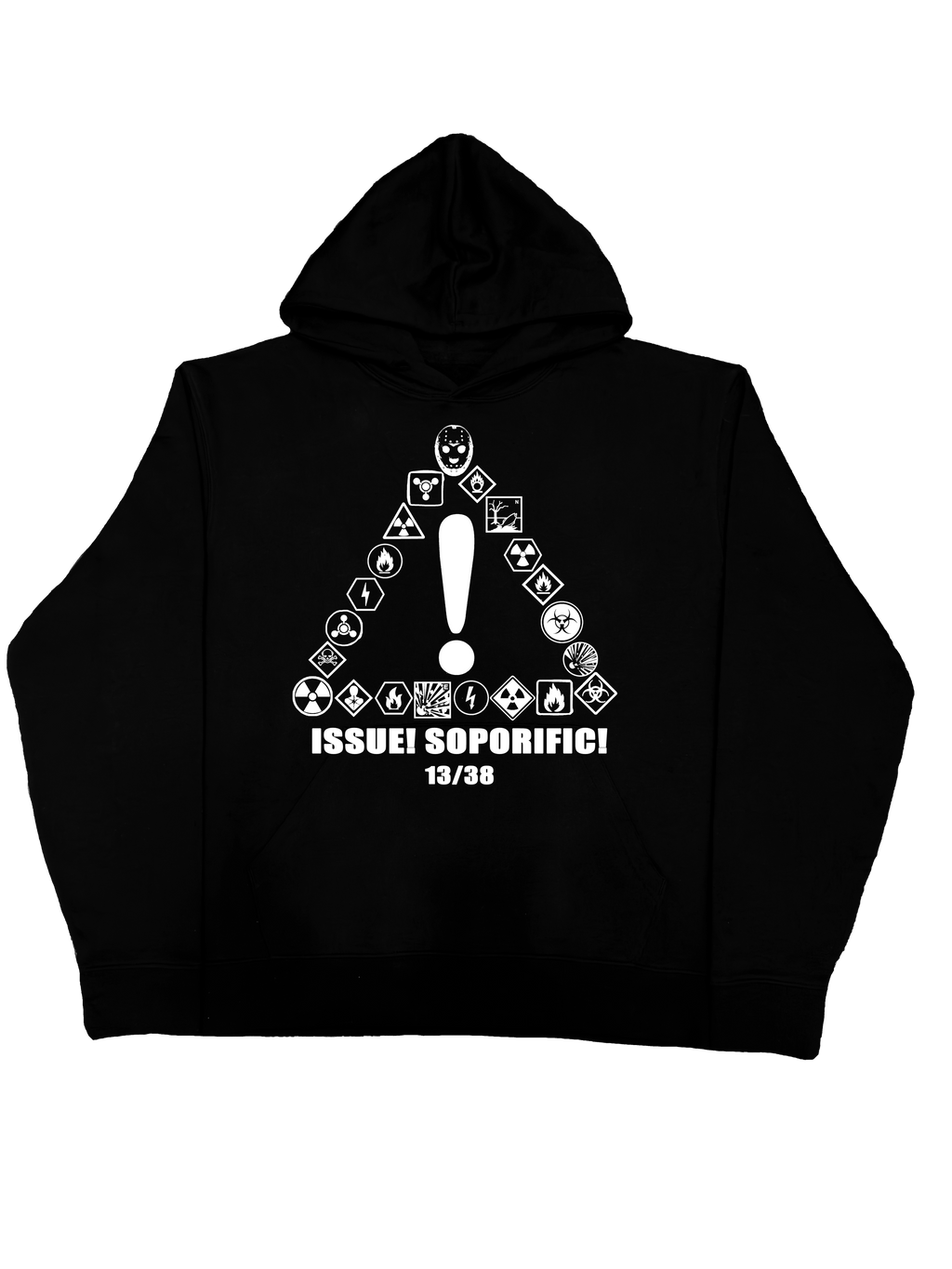 Neon Label Hoodie- Czarna