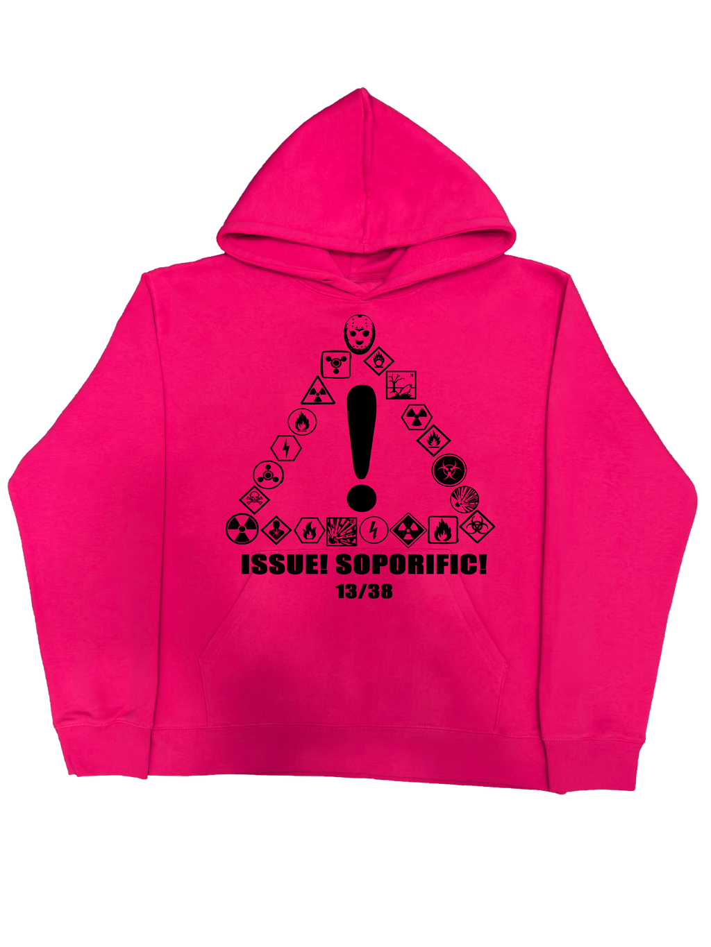 Neon Label Hoodie- Różowa