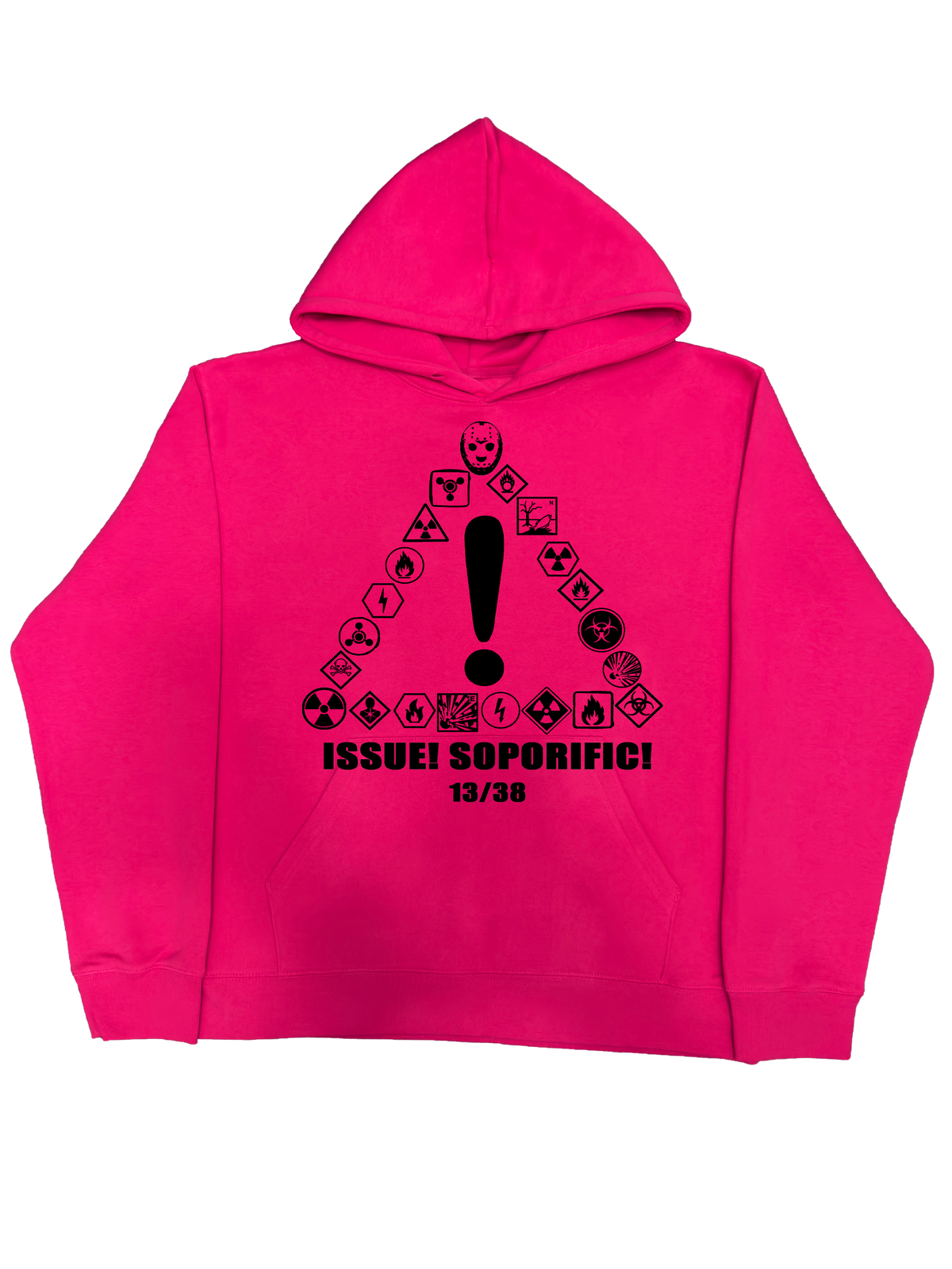 Neon Label Hoodie- Różowa